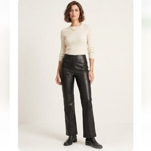 Apt. 9 Black Lambskin Leather Pants